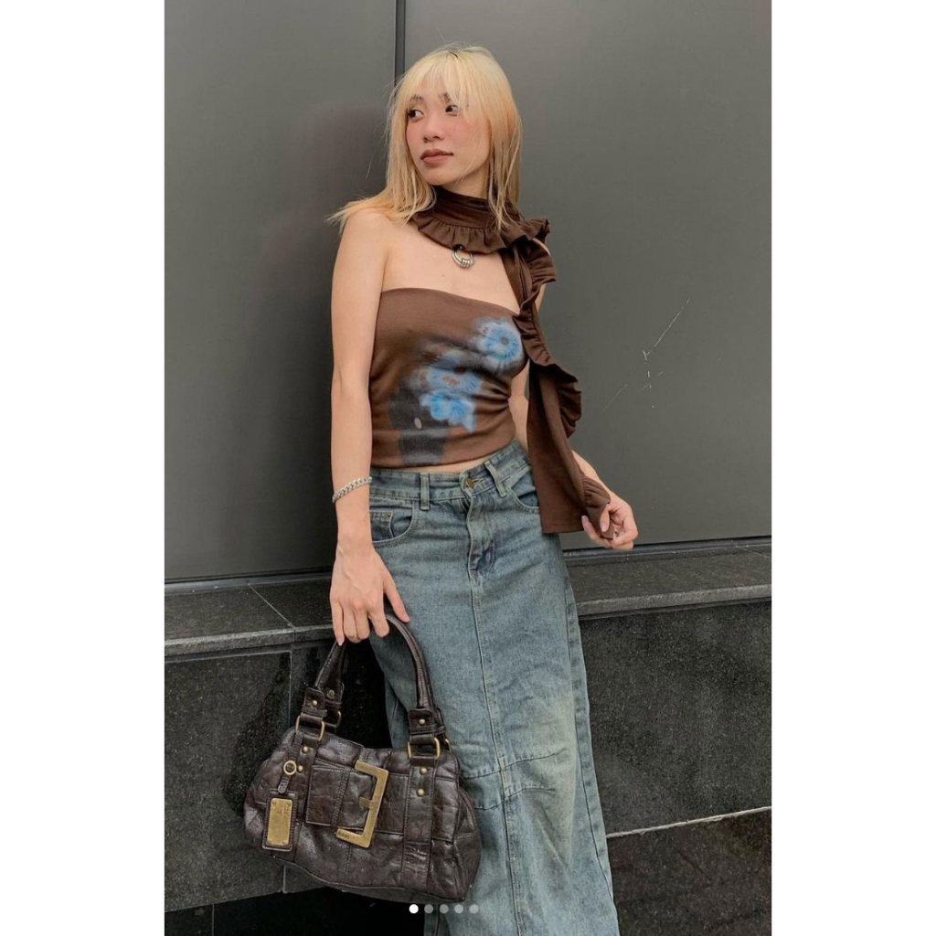 Áo ống nâu nấm HeartBurn