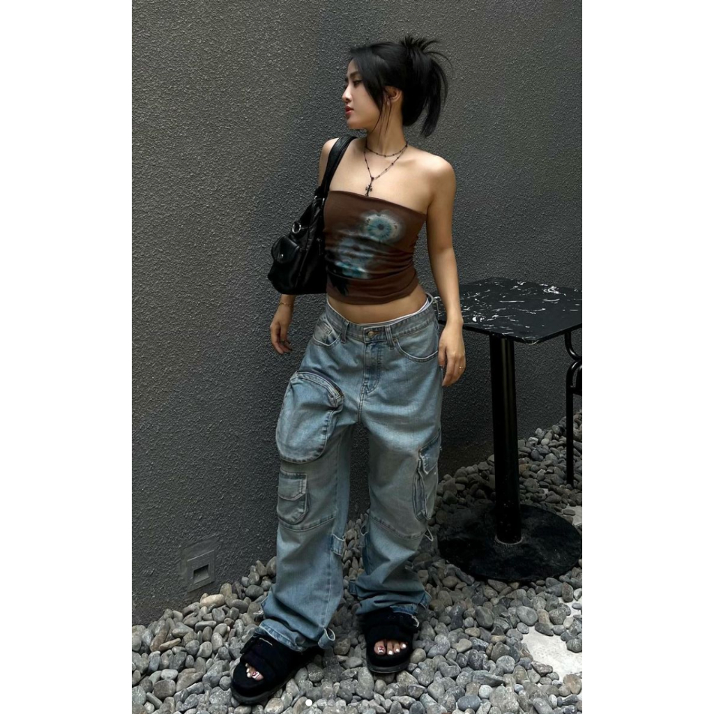 Áo ống nâu nấm HeartBurn