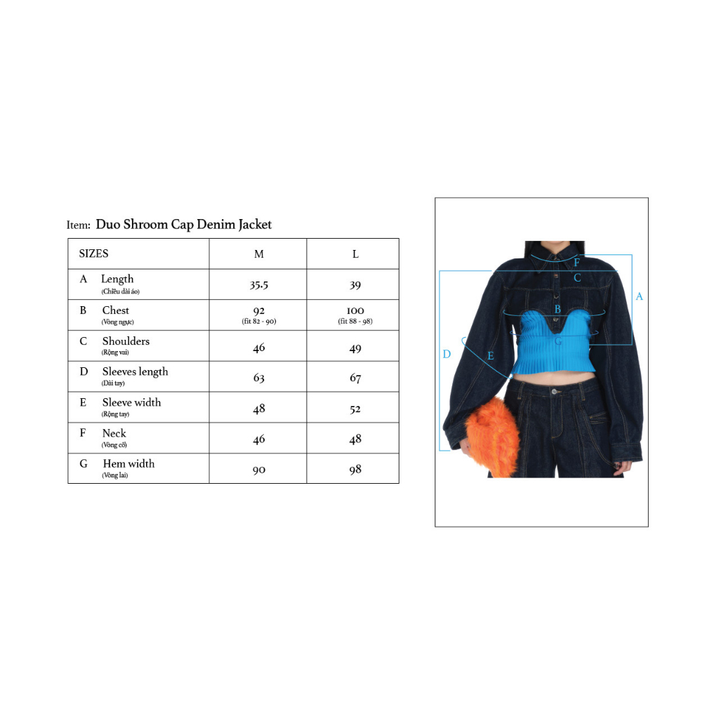 Áo khoác Denim HeartBurn  - không kèm áo bên trong