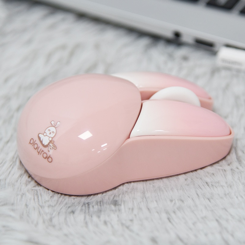 [Tặng Pin] Chuột Không Dây Tai Thỏ Cute Dễ Thương MOFII M6 Playgrab sử dụng cho máy tính, điện thoại, table | BigBuy360 - bigbuy360.vn