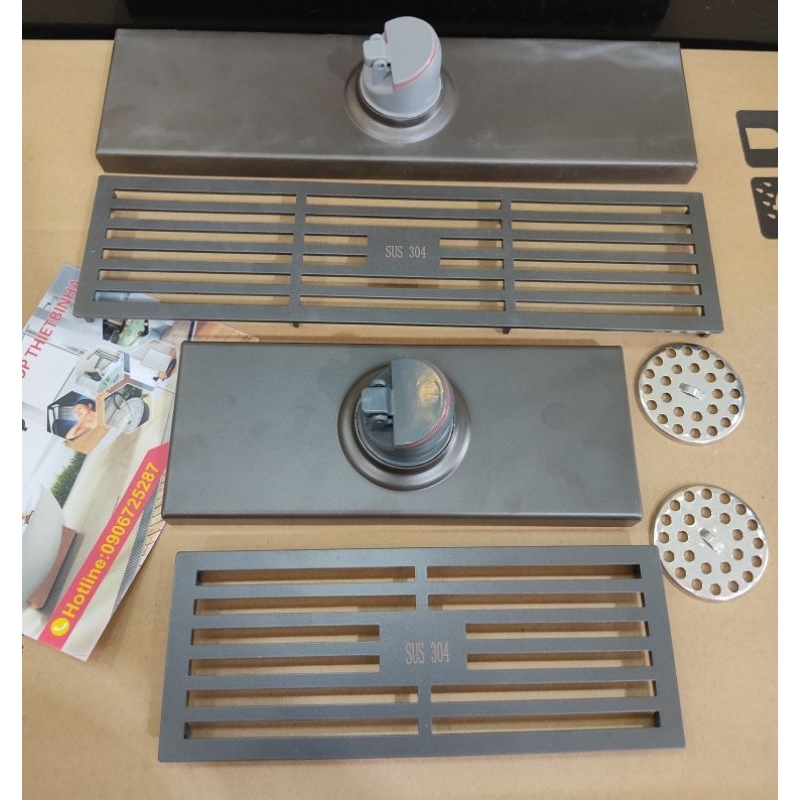 Phễu thoát sàn ngăn mùi dài 20cm- 30cm màu đen,ga thoát sàn - Phễu thoát sàn cao cấp