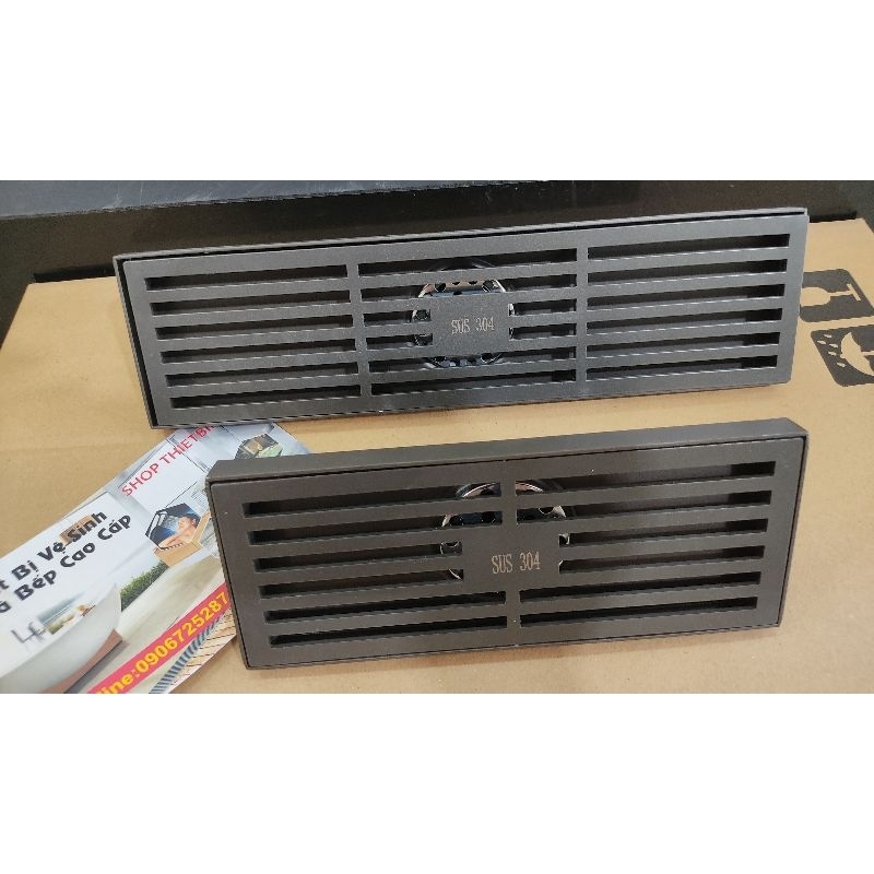 Phễu thoát sàn ngăn mùi dài 20cm- 30cm màu đen,ga thoát sàn - Phễu thoát sàn cao cấp