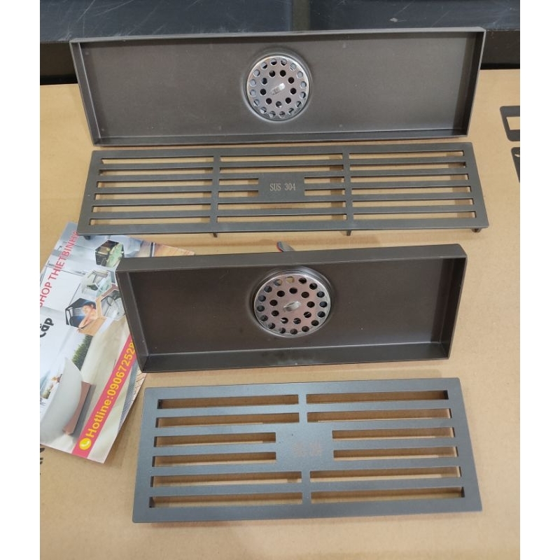 Phễu thoát sàn ngăn mùi dài 20cm- 30cm màu đen,ga thoát sàn - Phễu thoát sàn cao cấp