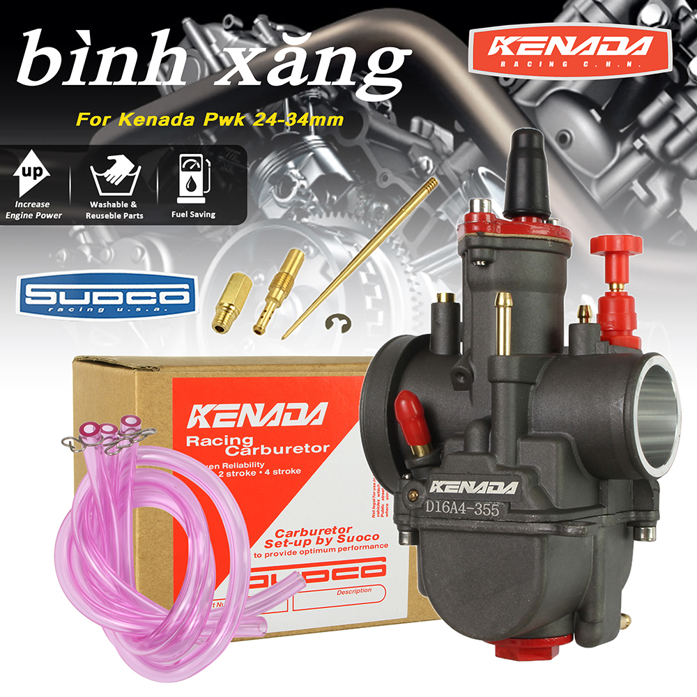 Black!! bình xăng con ga dẹp KENADA kenhin SUCDCO PWK đủ họng 24 26 28 30 32 34 ga dẹp