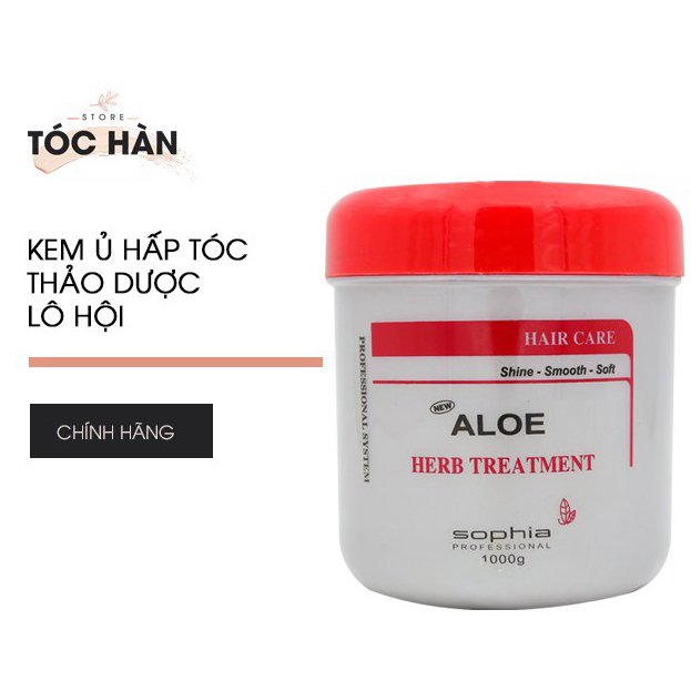 Kem Ủ Tóc, Hấp Tóc Lô Hội Thảo Dược Sophia Aloe Herb Treatment Suôn Mượt, Giảm Gãy Rụng 500gr, 1000gr