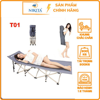 Giường xếp, Giường gấp, Du lịch 2024 - Chĩnh hãng NIKITA - Vải Oxfort chắc chắn