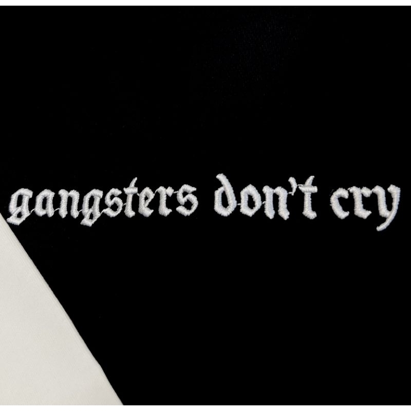 ÁO BABY TEE FORM BOXY THÊU ' GANGSTER DON'T CRY '