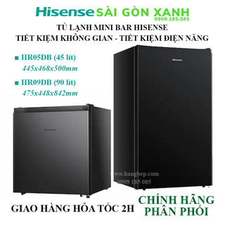 Tủ lạnh mini bar hisense hr05db 45 lít / hr09db 90 lít - siêu tiết kiệm điện năng
