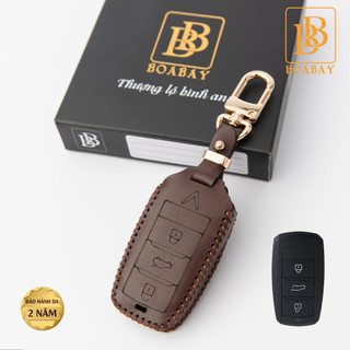 Bao da chìa khóa ô tô vinfast vf5 da thật bảo hành da 2 năm boabay