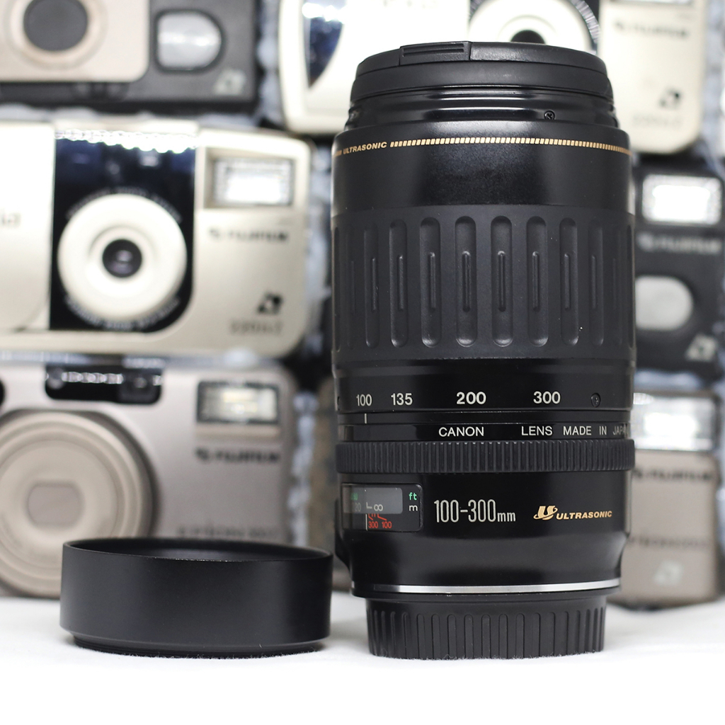 Ống kính CANON EF 100-300mm f/4.5-5.6 USM dùng cho máy ảnh Crop và Fullframe Tặng Hood