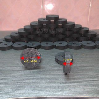 Combo 10 long đền cao su phi 40 dày 10 (4cmx1cm)