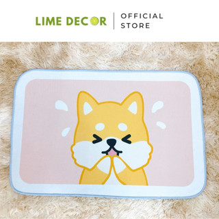 Thảm trang trí lau chân 3d lime decor chống trơn trượt 40x60cm