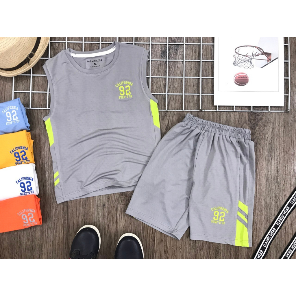Bộ Thun Thể Thao Bé Trai Nanokids