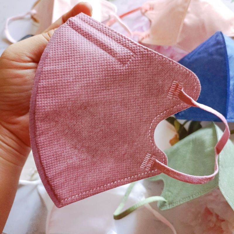 Túi 10 Cái Khẩu Trang KN95 Nội Địa Trung, Quai Cùng Màu