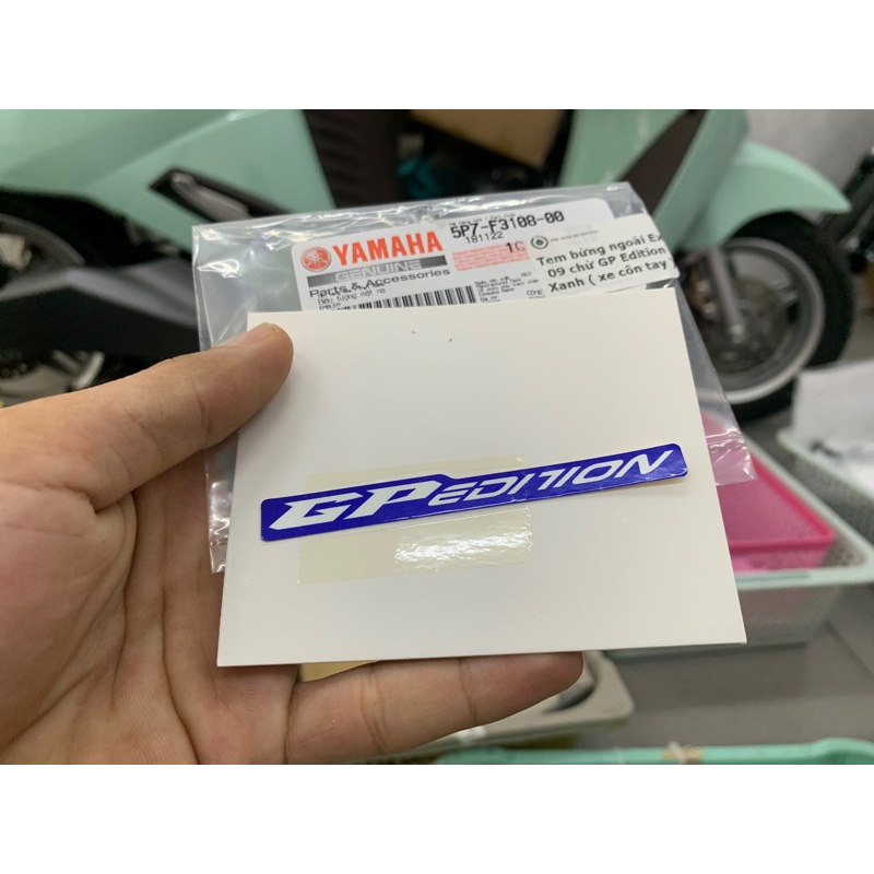 Tem bửng ngoài Ex 09 chử GP Edition Xanh