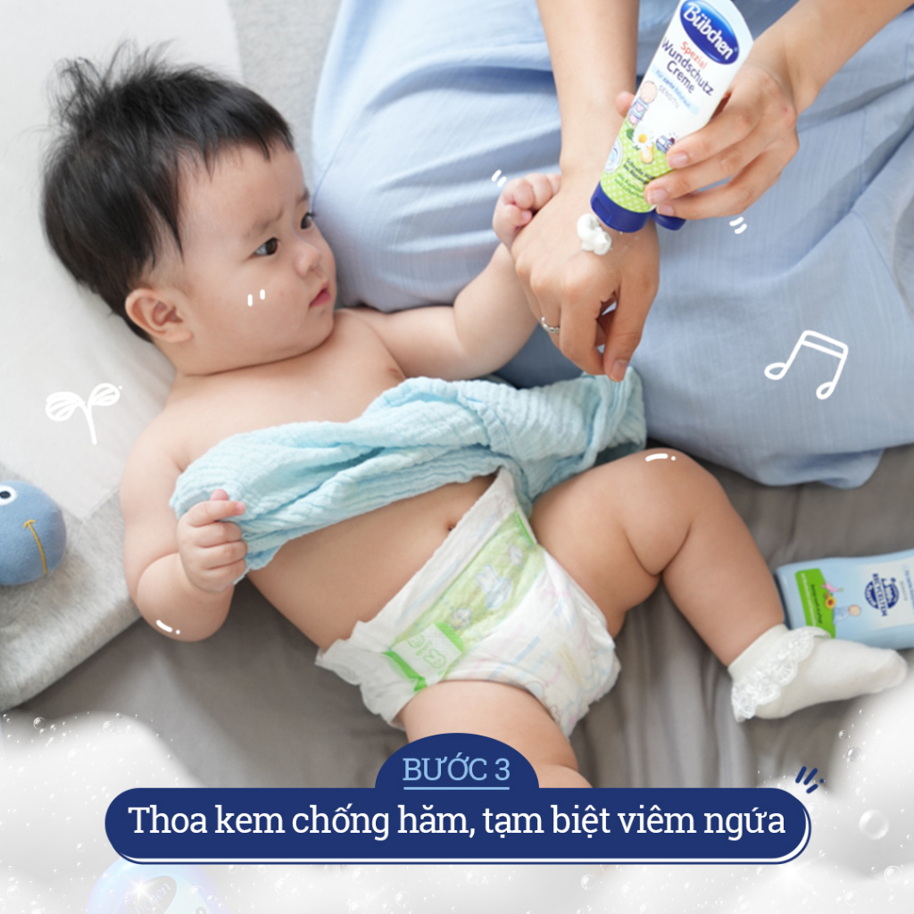 Combo 2 Kem Hăm Bubchen gồm: 1 Kem Hăm 75ml và 1 Kem chống hăm 150ml dùng hàng ngày cho bé