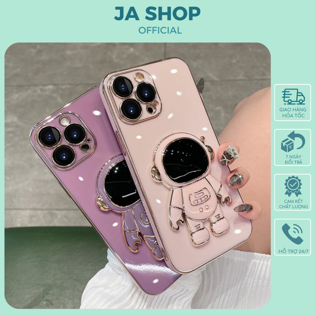 Ốp Lưng Phi Hành Gia kèm Giá Đỡ Điện Thoại cho13/13pro/13promax (JA SHOP)