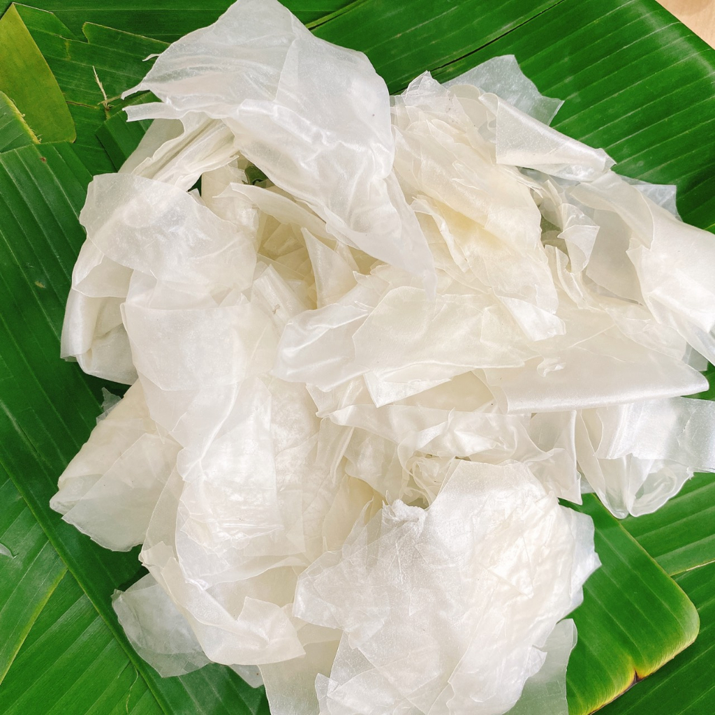1Kg Bánh Tráng Rìa Dẻo Kèm Muối Nhuyễn Siêu Cay Chi Food Gói MN2