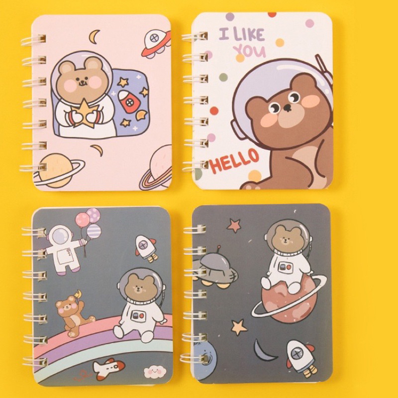 Sổ tay lò xo A7 mini cầm tay hình cute dễ thương 160 trang