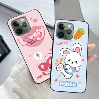 Ốp lưng Iphone 11 Pro/ ip 11 Pro max bộ hình thỏ vịt quay lưng cute dễ thương
