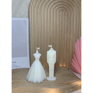 Nến thơm decor hình cô dâu chú rể