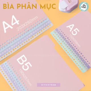 PHÂN MỤC A4( 30 LỖ), B5 (26 LỖ) VÀ A5 (20 LỖ)