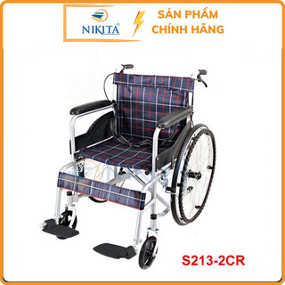 Xe lăn tiêu chuẩn có đệm cho người già, người khuyết tật, người đang điều trị chấn thương S213-5CR