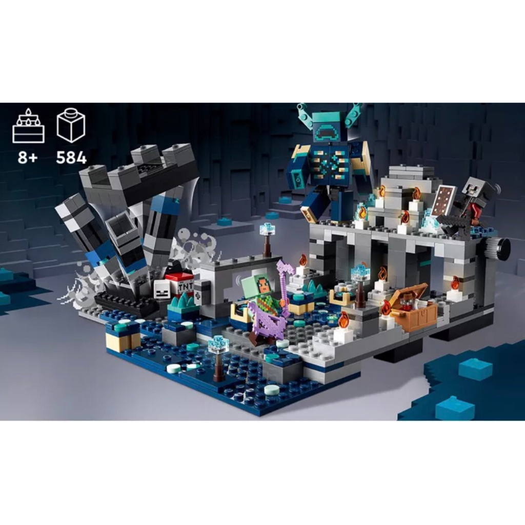 Xếp Hình 21246 Minecraft Leji 68006 Trận Chiến Bóng Đêm 582 Mảnh