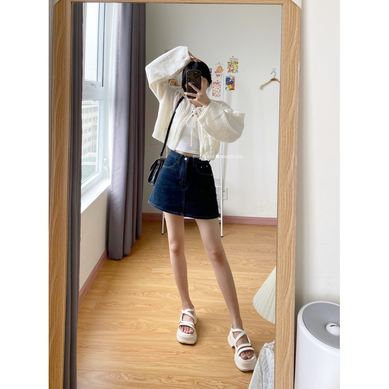 Jeans Skirt | Quần giả váy jeans 𝐌𝐚𝐜𝐡𝐢.𝐜𝐥𝐨