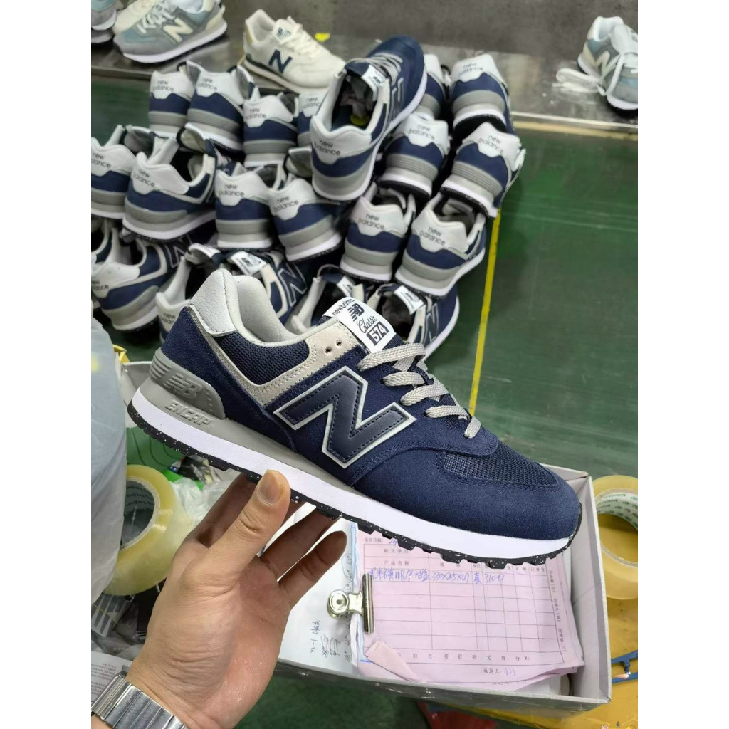 giày sneakers Nam NB574 Xanh Navy phong cách thể thao đơn giản, sang trọng