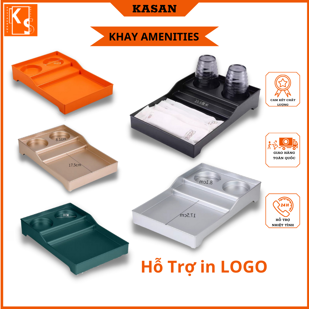 Khay đựng đồ amenities khách sạn homestay,resort, chất liệu nhựa ABS chống cháy. kích thước 33.3x22.2.3x6cm