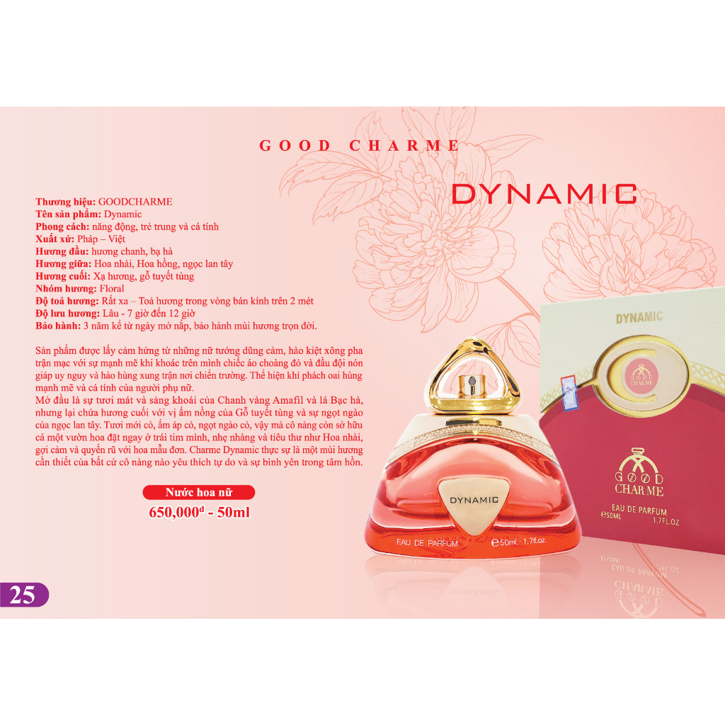 Nước Hoa Nữ Good Charme Dynamic 50ml