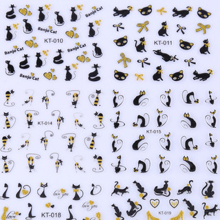Set 10 Sticker dán móng cho trẻ em Hello Kitty siêu bền, siêu dính hình dán sticker, sticker dán móng, sticker nail