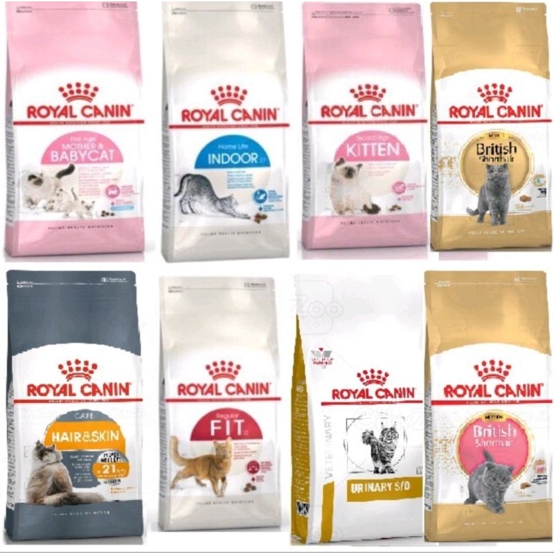Thức Ăn Cho Mèo Royal Canin Baby cat, Indoor, Fit, Kitten, Hair & Skin gói 2kg