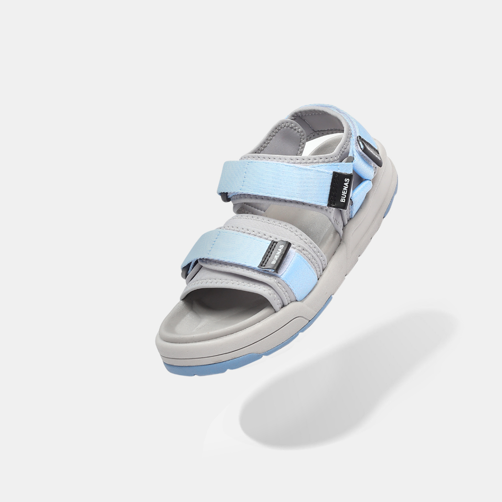 Sandal Buenas 6816 Pegasus nam nữ đi học quai ngang  - dép quai hậu unisex đế cao 3 phân