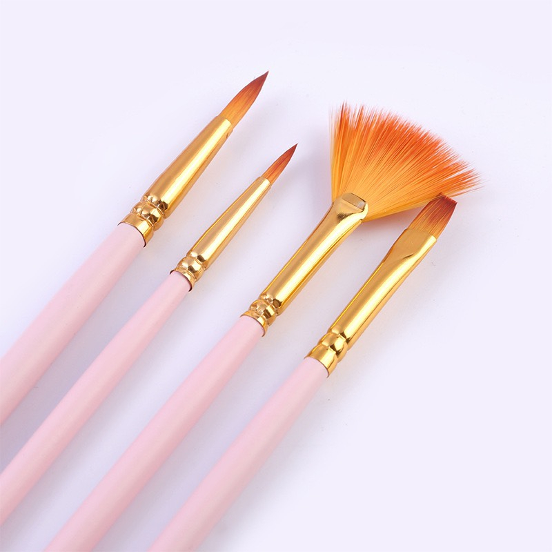 Set cọ vẽ màu nước phổ thông  Pastel 3 Mint Pink Blue màu sơn dầu tranh tường số hoá