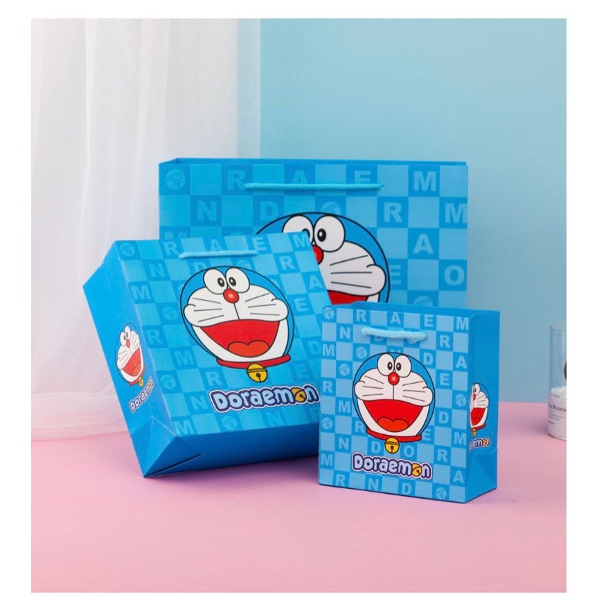 TÚI GIẤY QUÀ TẶNG DORAEMON DỄ THƯƠNG - nhiều kích thước cực đáng yêu