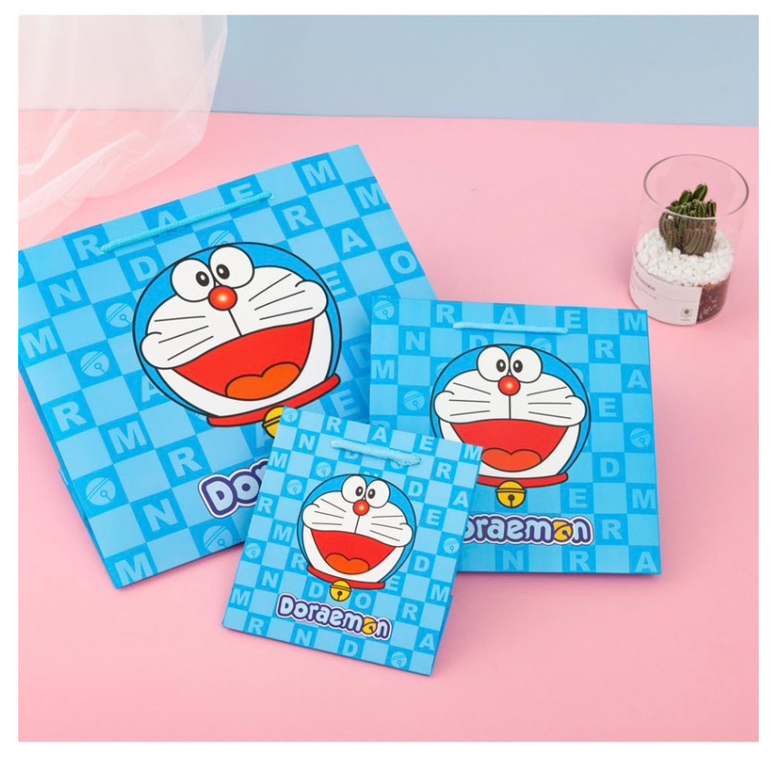 TÚI GIẤY QUÀ TẶNG DORAEMON DỄ THƯƠNG - nhiều kích thước cực đáng yêu