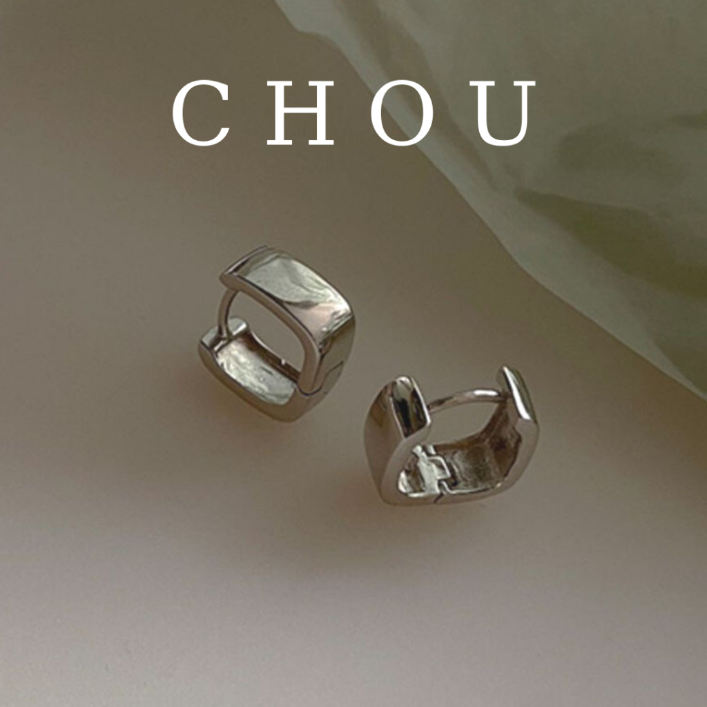 Bông Tai Vuông Basic | CHOU ACCESSORIES |
