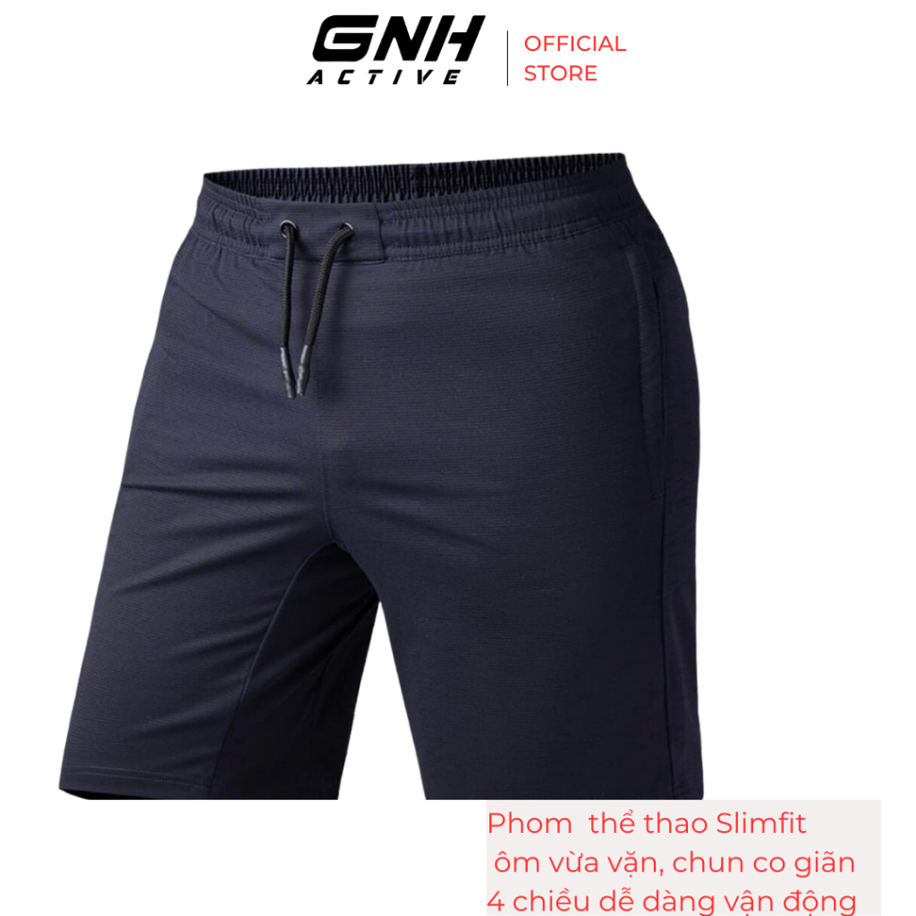 Quần short nam GNH Active Quần ngố nam chất vải cao cấp thoáng khí thấm hút mồ hôi phong cách trẻ trung | GNH 23006
