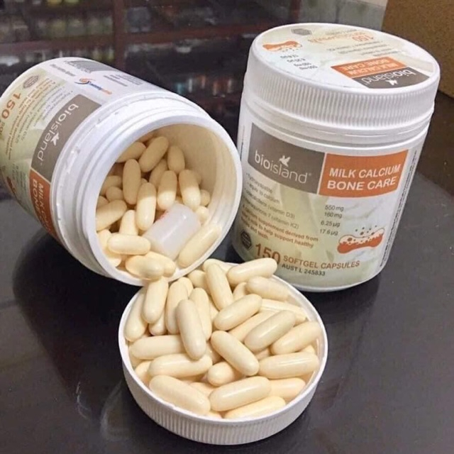 Viên sữa canxi Bio Island Milk Calcium Bone Care hỗ trợ xương răng chắc khỏe cho thiếu niên, mẹ bầu, người già 150 viên
