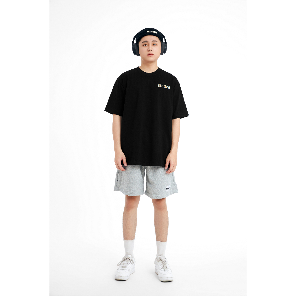 Áo Thun Local Brand Teeworld Saigonese - Cô Ba Sài Gòn Nam Nữ Đen Form Rộng Unisex