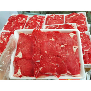 Cổ bò Úc cắt mỏng  - Khay 500gr