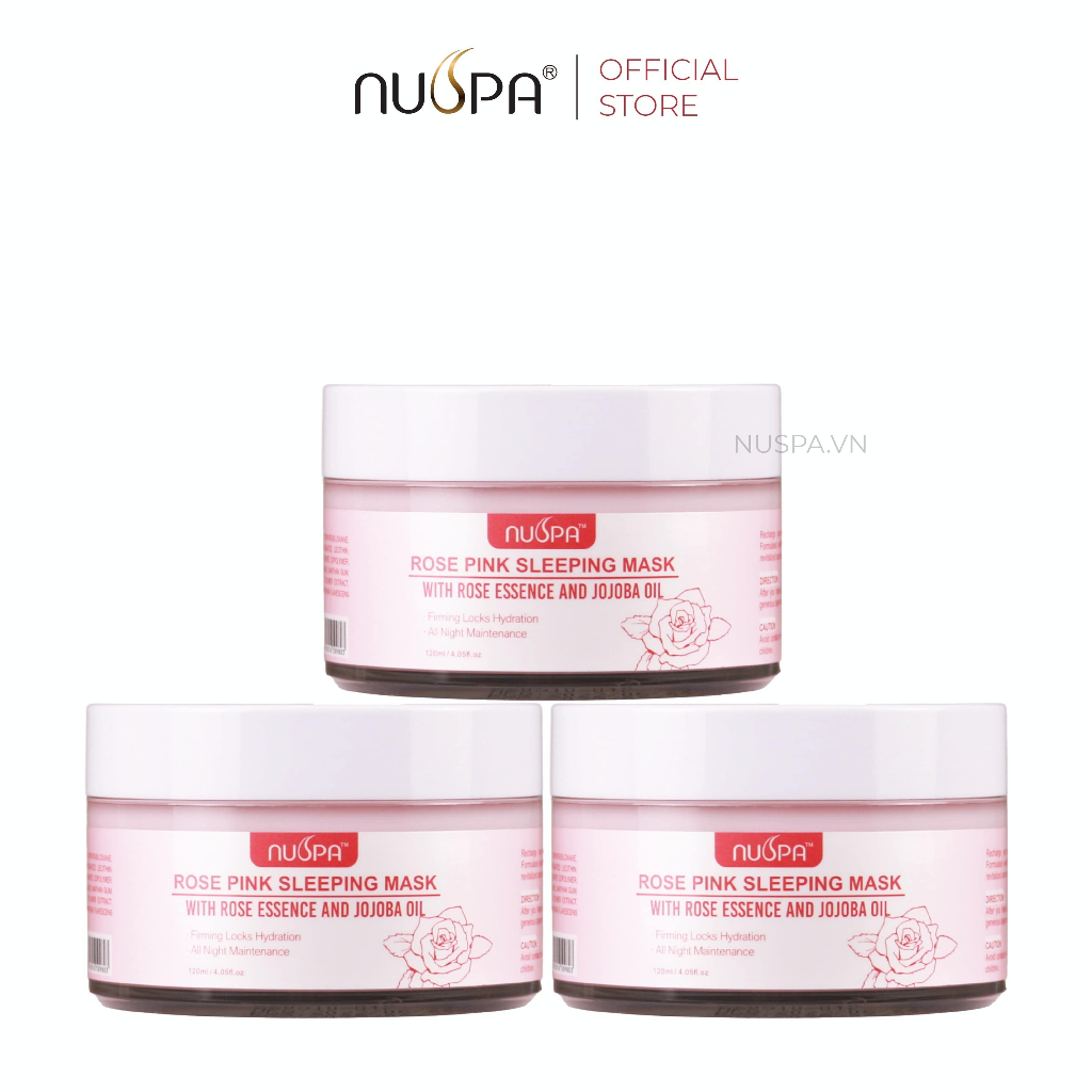 Mặt nạ ngủ hoa hồng cấp ẩm chuyên sâu , ngăn ngừa quá trình lão hóa da Rose Pink Sleeping Mask NUSPA 120ml |NuspaVietNam | BigBuy360 - bigbuy360.vn