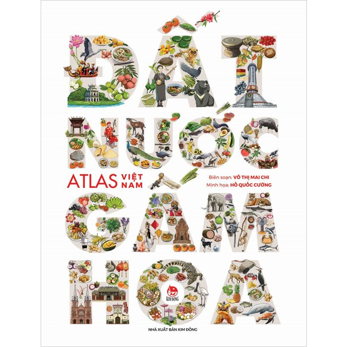 Sách Đất Nước Gấm Hoa - Atlas Việt Nam (Bìa cứng)