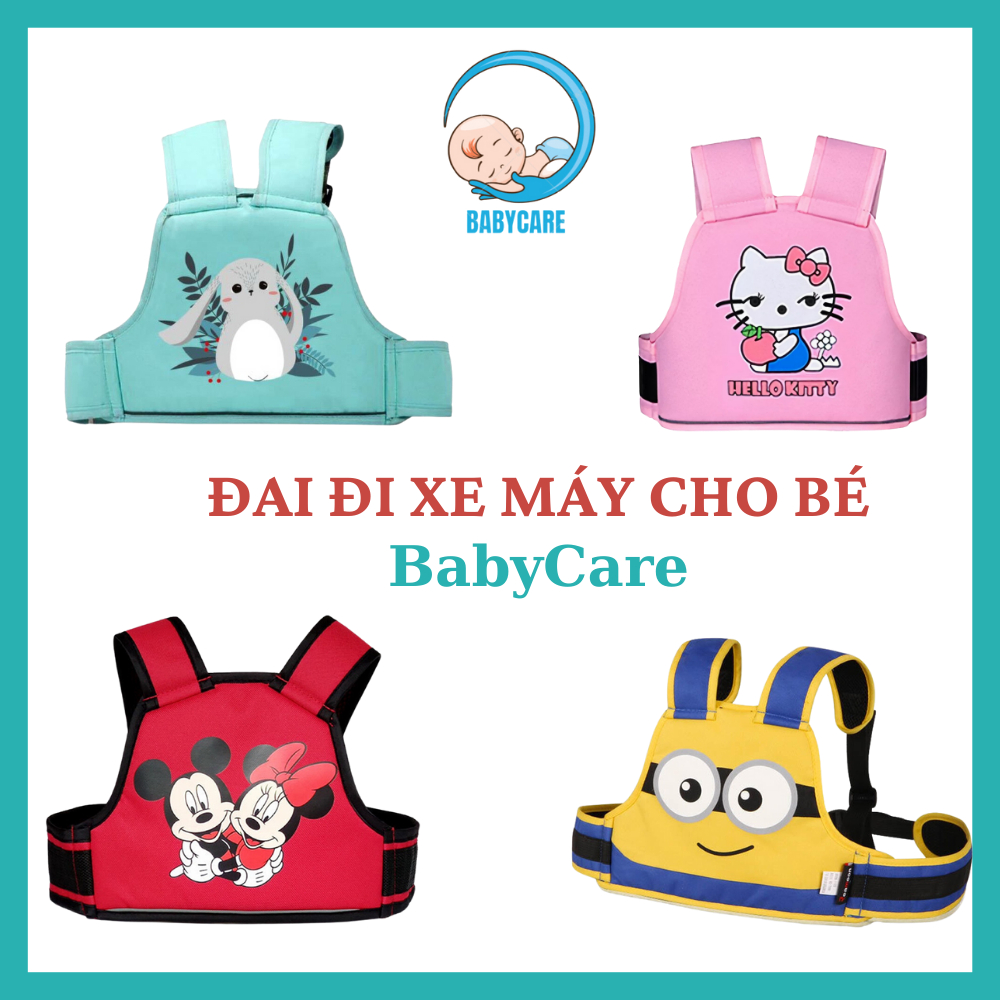 Đai Đi Xe Máy Cho Bé Từ 1 - 10 Tuổi, Đai Đeo An Toàn Cho Bé