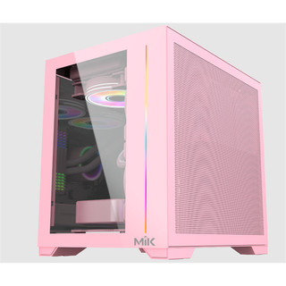 Vỏ Case MIK LV12 MINI ELITE PINK (Dãy led Argb & Thiết Kế Thông Minh Không Cần Ốc)