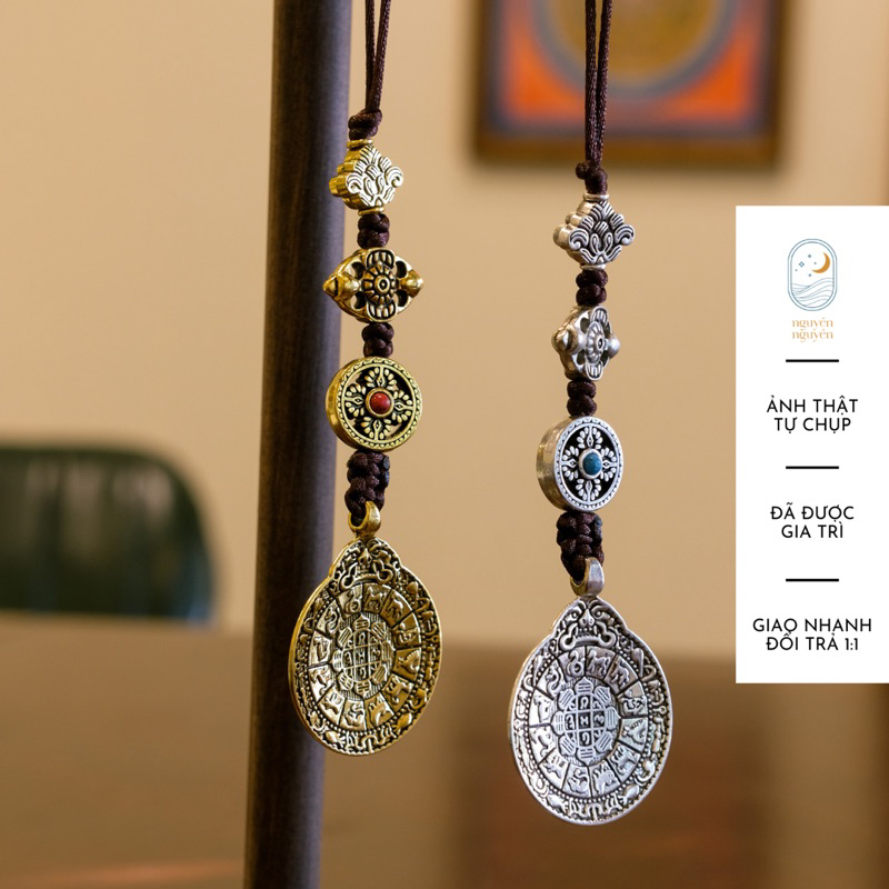 - Dây Treo Ô Tô CỬU CUNG VĂN THÙ Bảo vệ - Bình An May Mắn