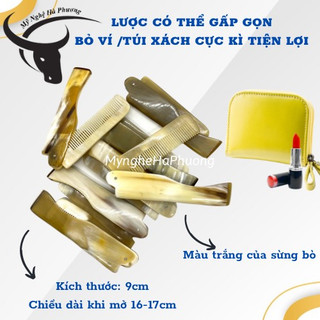 Lược sừng gấp chải tóc cho nam (size: XS-9cm)