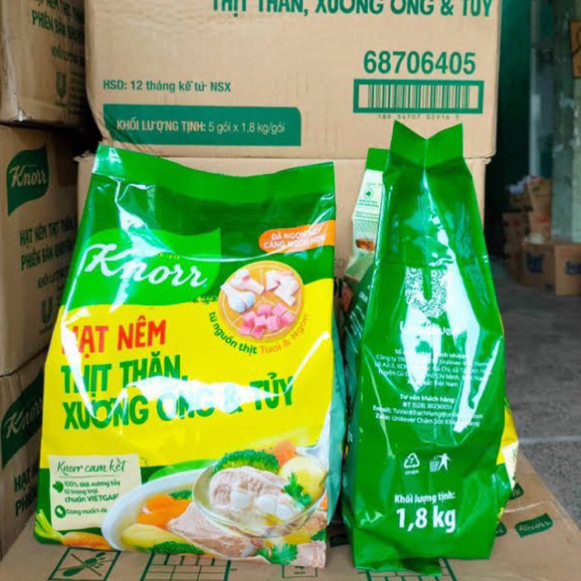 HẠT NÊM Knorr Thịt Thăn Xương Ống gói 1,8kg